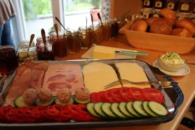Essen in der Pension oder in der Nähe