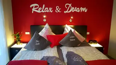 Ein Bett oder Betten in einem Zimmer der Unterkunft Pension Pauly
