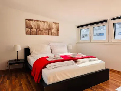 Ein Bett oder Betten in einem Zimmer der Unterkunft Klassen Stay - City Apartments Koblenz Altstadt