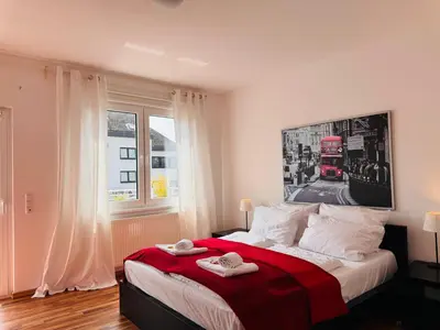 Ein Bett oder Betten in einem Zimmer der Unterkunft Klassen Stay - City Apartments Koblenz Altstadt