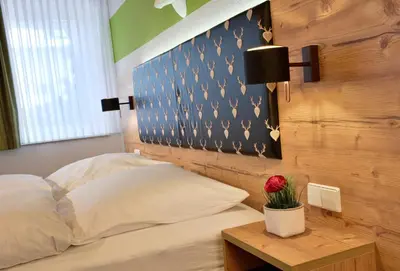 Ein Bett oder Betten in einem Zimmer der Unterkunft Landhaus Elbert