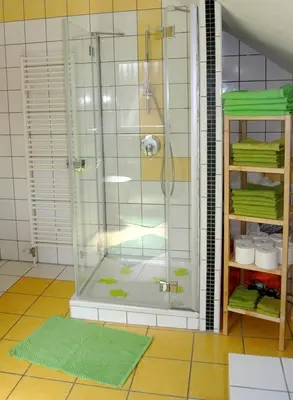 Ein Badezimmer in der Unterkunft Ferienwohnung Voelkel mit Dachterrasse