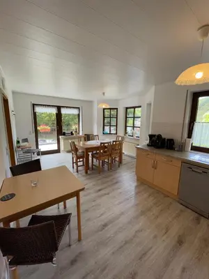 Ein Sitzbereich in der Unterkunft Ferienhaus Jobelius