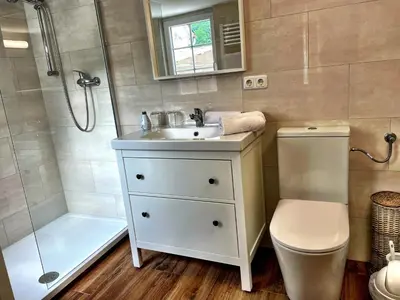 Ein Badezimmer in der Unterkunft Rheinpromenade