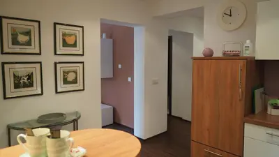 Küche/Küchenzeile in der Unterkunft Ferienwohnung Weirich