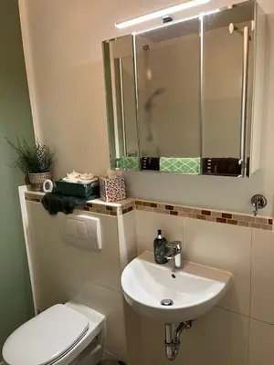 Ein Badezimmer in der Unterkunft Ferienwohnung Weirich