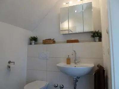 Ein Badezimmer in der Unterkunft Werners Ferienwohnung