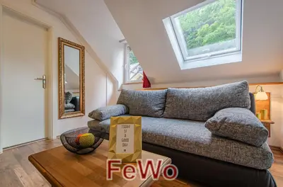 Ein Sitzbereich in der Unterkunft MoselUnion - Aparthotel Landsknecht