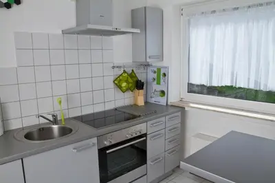 Küche/Küchenzeile in der Unterkunft Bernkasteler Moselpanorama