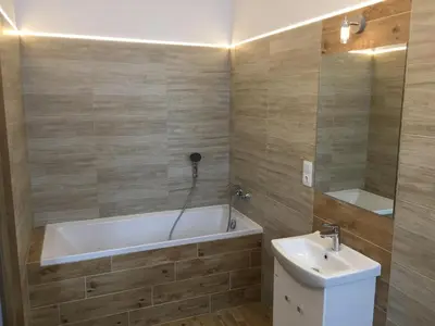 Ein Badezimmer in der Unterkunft Winzerhaus Loreley