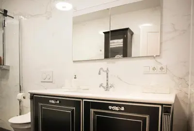 Ein Badezimmer in der Unterkunft Mosel-Suiten