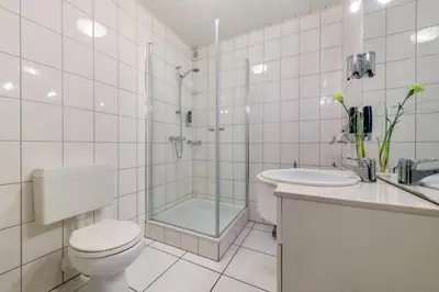 Ein Badezimmer in der Unterkunft Moselhotel Ludwigs