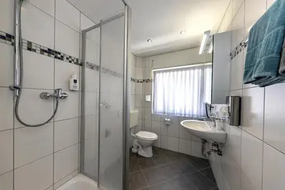 Ein Badezimmer in der Unterkunft Haus Mittelrhein