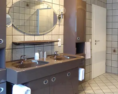 Ein Badezimmer in der Unterkunft Ferienwohnungen Bach