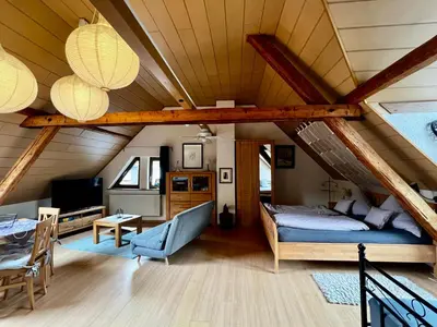 Ein Bett oder Betten in einem Zimmer der Unterkunft Apartment Mosel-Götterlay