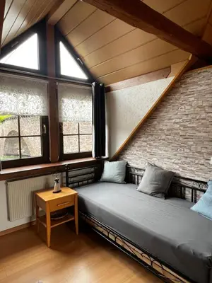 Ein Bett oder Betten in einem Zimmer der Unterkunft Apartment Mosel-Götterlay