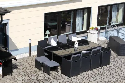 Ein Sitzbereich in der Unterkunft Ferienhaus 