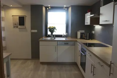 Küche/Küchenzeile in der Unterkunft Ferienhaus 