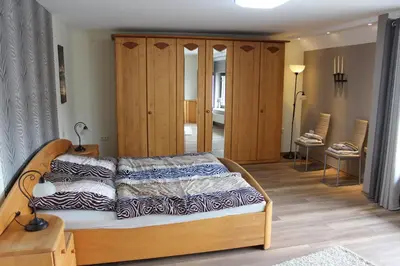 Ein Bett oder Betten in einem Zimmer der Unterkunft Ferienhaus 