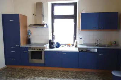 Küche/Küchenzeile in der Unterkunft Ferienwohnung Burgblick