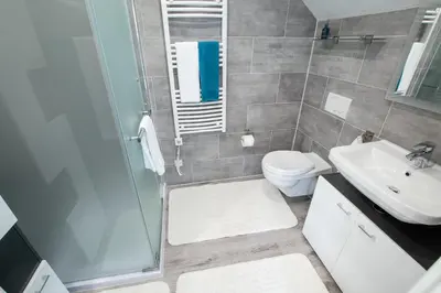 Ein Badezimmer in der Unterkunft Haus Sybille