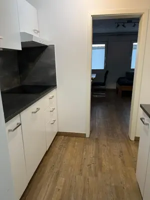 Küche/Küchenzeile in der Unterkunft Ferienwohnung Eport