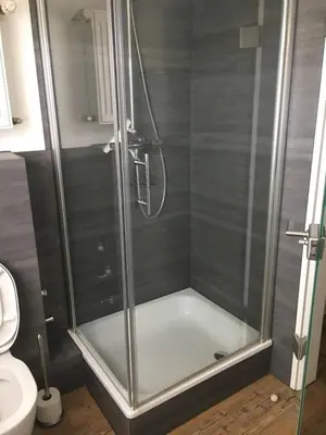 Ein Badezimmer in der Unterkunft Ferienwohnung Eport