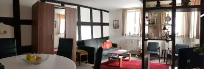 Ein Sitzbereich in der Unterkunft Ferienwohnung Collato - Boppard Zentrum am Marktplatz