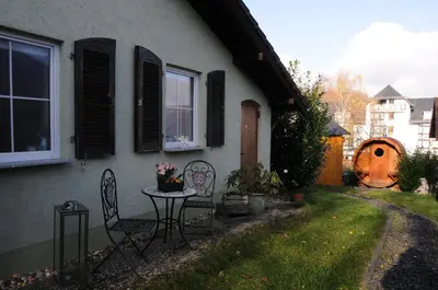 Ein Garten an der Unterkunft Haus Vis a Vis 1