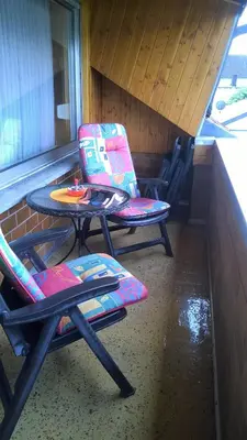 Ein Sitzbereich in der Unterkunft Ferienwohnung Haus Kotthoff