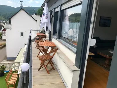 Ein allgemeiner Bergblick oder ein Berglick von der Ferienwohnung aus