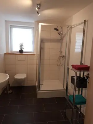 Ein Badezimmer in der Unterkunft Ferienwohnung Adams