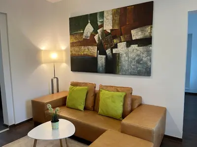 Ein Sitzbereich in der Unterkunft Ferienwohnung1 Daun