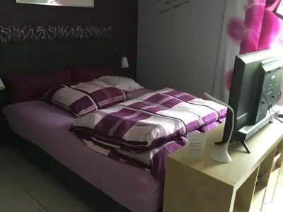 Ein Bett oder Betten in einem Zimmer der Unterkunft Haus Bärbel