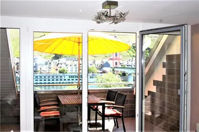 Ein Balkon oder eine Terrasse in der Unterkunft Ferienwohnung Cella