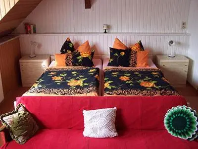 Ein Bett oder Betten in einem Zimmer der Unterkunft Anneliese Schmitgen