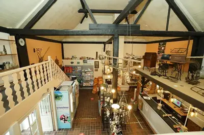 Ein Restaurant oder anderes Speiselokal in der Unterkunft Harfenmühle Camping