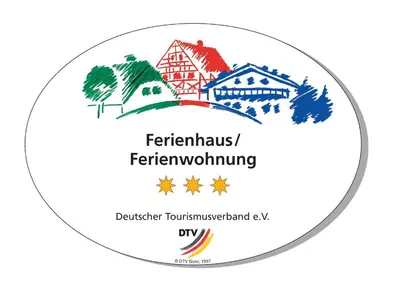 Ein Zertifikat, Auszeichnung, Logo oder anderes Dokument, das in der Unterkunft Ferienwohnung Blum ausgestellt ist