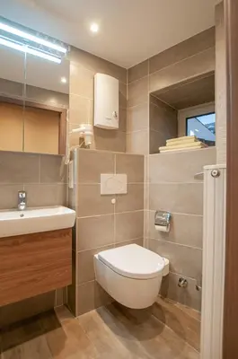 Ein Badezimmer in der Unterkunft Landhaus Müller