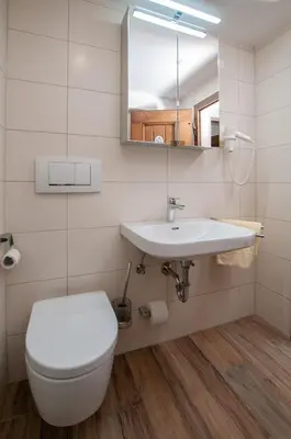 Ein Badezimmer in der Unterkunft Landhaus Müller