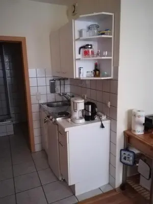 Küche/Küchenzeile in der Unterkunft Ferienwohnung Feldhege