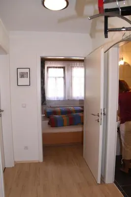 Ein Bett oder Betten in einem Zimmer der Unterkunft Ferienwohnung Feldhege