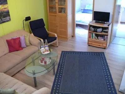 Ein Sitzbereich in der Unterkunft Ferienhaus EifelPur