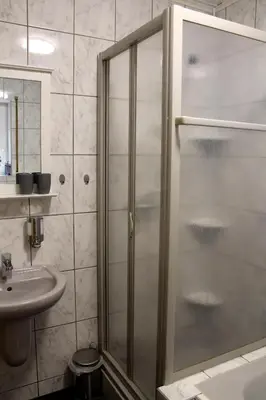 Ein Badezimmer in der Unterkunft Ferienwohnung 