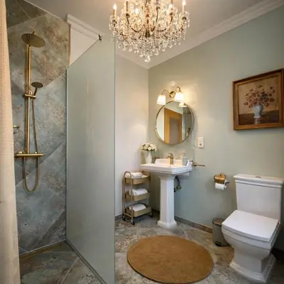 Ein Badezimmer in der Unterkunft Hotel Café Post