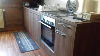 Küche/Küchenzeile in der Unterkunft Ferienwohnung Bergblick