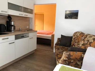 Küche/Küchenzeile in der Unterkunft Haus Osterlämmchen