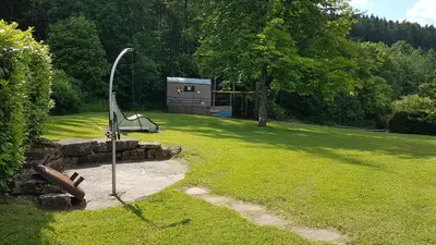 Ein Garten an der Unterkunft Ferienhaus 