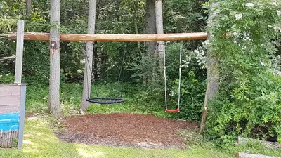 Ein Garten an der Unterkunft Ferienhaus 