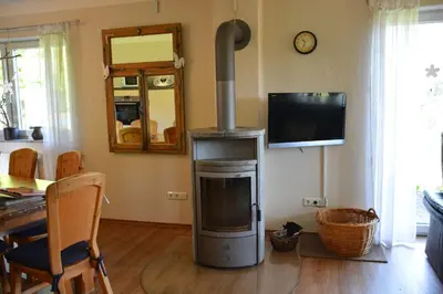 TV/Unterhaltungsangebot in der Unterkunft Ferienhaus 